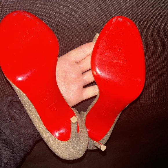 Christian Louboutin Toboggan 100 Glitter Mini - Picture 9 of 12